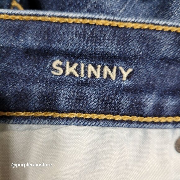 American Eagle Skinny Jeans 4 S Mid Rise Next Level Stretch Medium Dark Wash - Picture 5 of 14